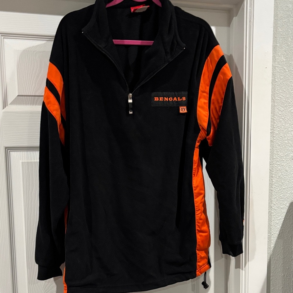 NFL Bengals Black and Orange Men's Sweater